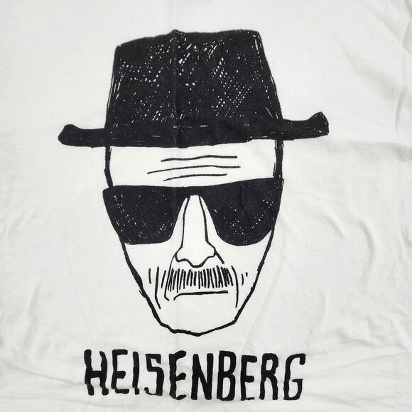 Breaking Bad Heisenberg Sketch Men’s T-Shirt Graphic Tee Size 2XL White - Picture 2 of 5